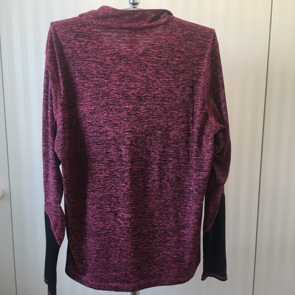 NWOT Zelos burgundy half zip quick dry pullover active top 3X - Picture 5 of 10